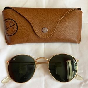 Ray-Ban Round Metal (Gold) Sunglasses